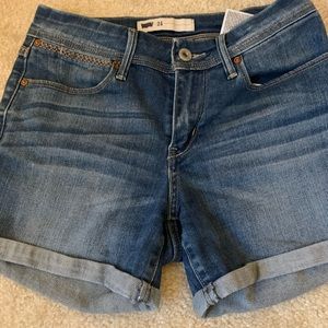 Levis high waisted shorts
